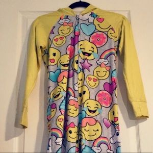 Justice emoji onesie pajamas
